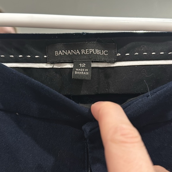Banana Republic Sloan Navy Dress Pants Womens Size 12 Office Work - Picture 2 of 4